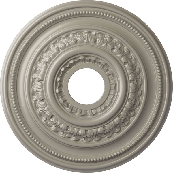 Ekena Millwork Orleans Ceiling Medallion (Fits Canopies up to 4 5/8"), 17 5/8"OD X 3 5/8"ID X 1 7/8"P, Pearl White CM17OLPWS - main